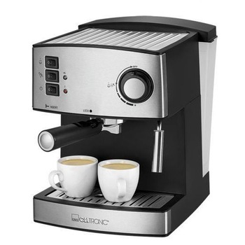 Espressor manual de cafea Clatronic ES 3643, 15 bari, 1.6 l, Negru/Inox Espressor manual de cafea Clatronic ES 3643, 15 bari, 1.6 l, Negru/Inox