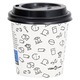 КомплектЧашаЗаКафеСКапакvidaXL,Хартия,Бял,250Броя