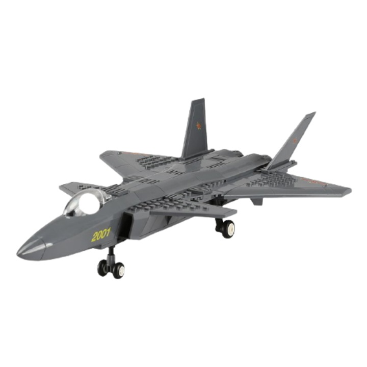 Set de constrcutie Wange Avion de vanatoare Cheek 4003 Airforce Chengdu J-20, 290 piese