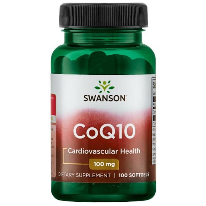 CoQ10 (Coenzima Q10), 100mg, Swanson, 100 softgels SWU561