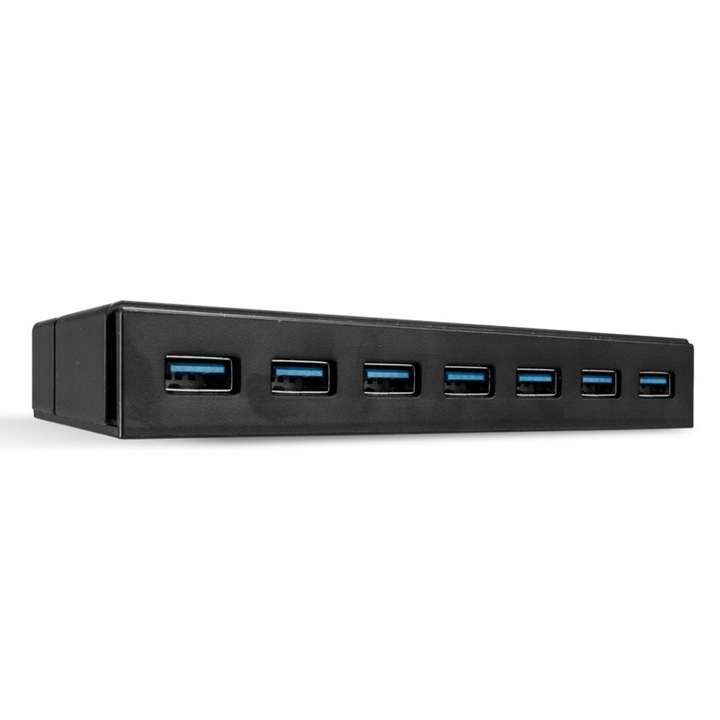 Хъб USB 3.1 Gen1 със 7 порта USB-A зареждане на батерията (BC 1.2), Lindy L43228