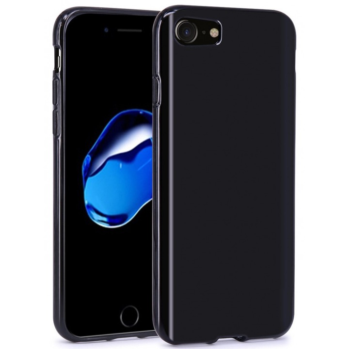 Cellect szilikon védőtok iPhone 7 / iPhone 8, Fekete