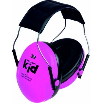 Antifoane externe pentru copii Peltor Kid, roz neon Antifoane externe pentru copii Peltor Kid, roz neon