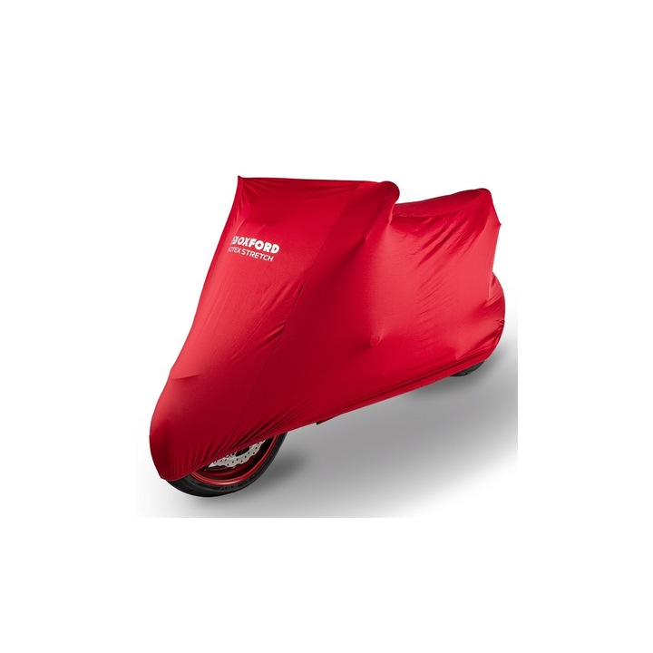 Oxford Protex Indoor Premium Stretch-fit motorponyva , piros, méret XL