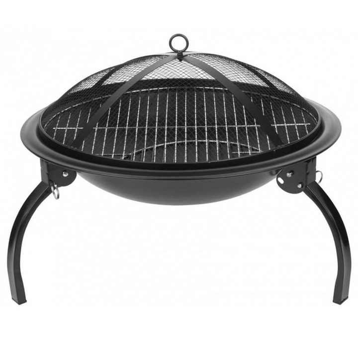 Strend Pro Homfire hordozható grillrács, mérete 545x400mm, védőburkolattal