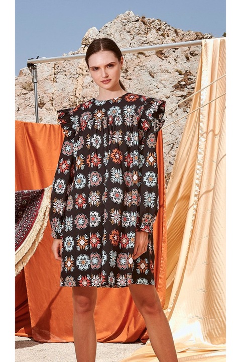 Rochie midi Nema Droussila, Multicolor, M/L