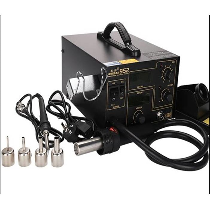 Поялна станция 952B, Горещ въздух, Регулатор, 220V, 330W - eMAG.bg