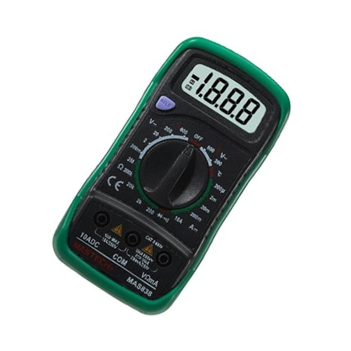 Multiset Mastech MAS838, Buzzer, VAC, VDC, ADC, OHM, °C