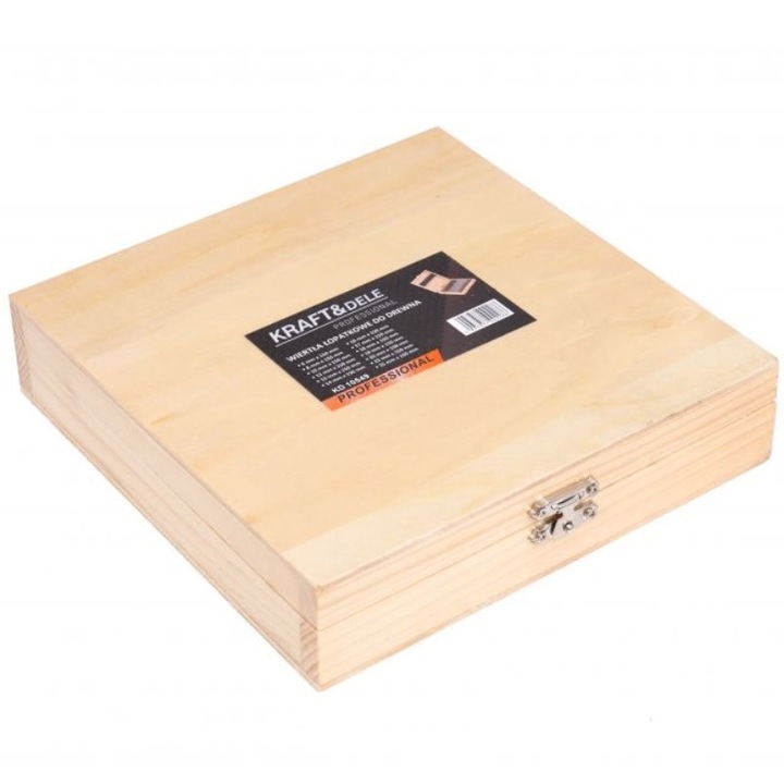 Set de burghie plate pentru lemn 13 buc (KD10549)