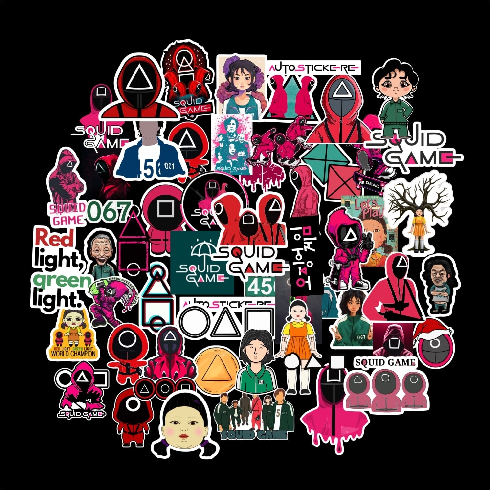 Set 50 Stickere Squid Game TRM - eMAG.ro