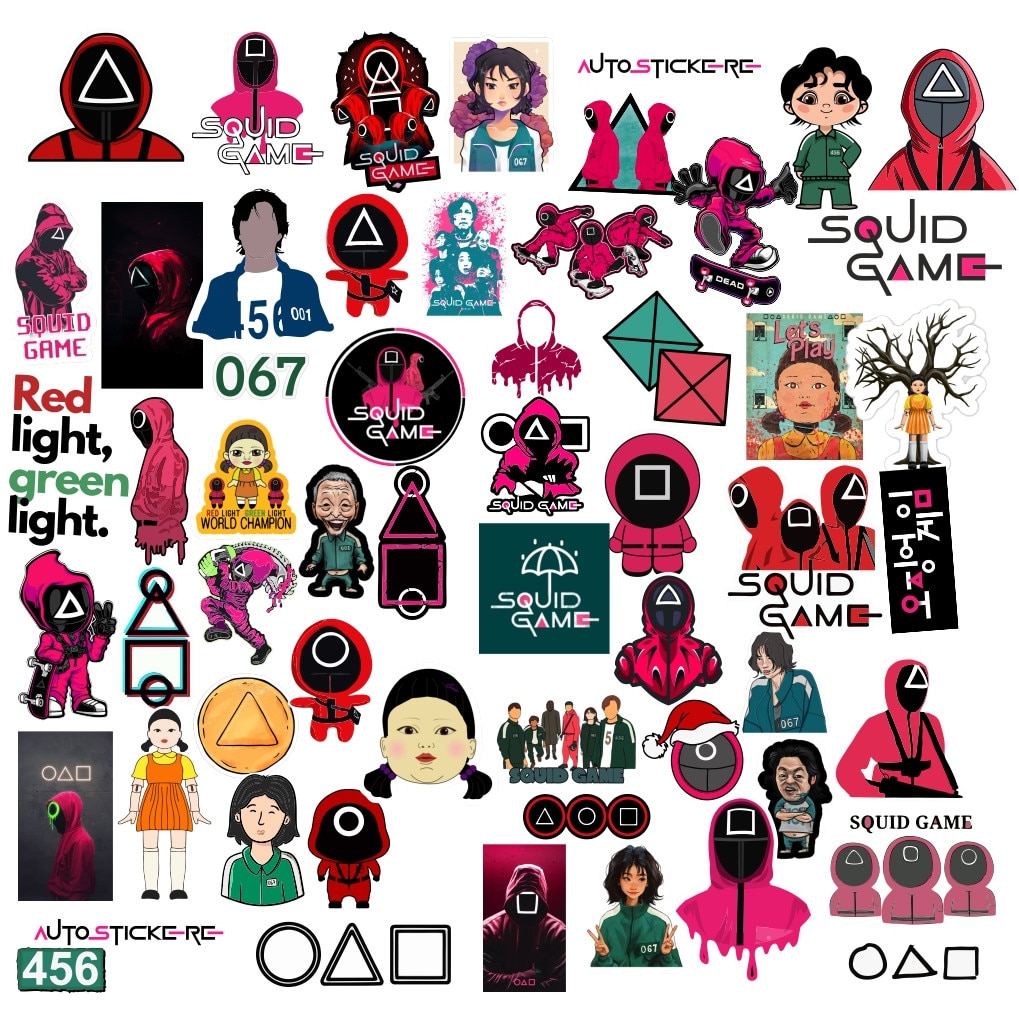 Set 50 Stickere Squid Game TRM - eMAG.ro