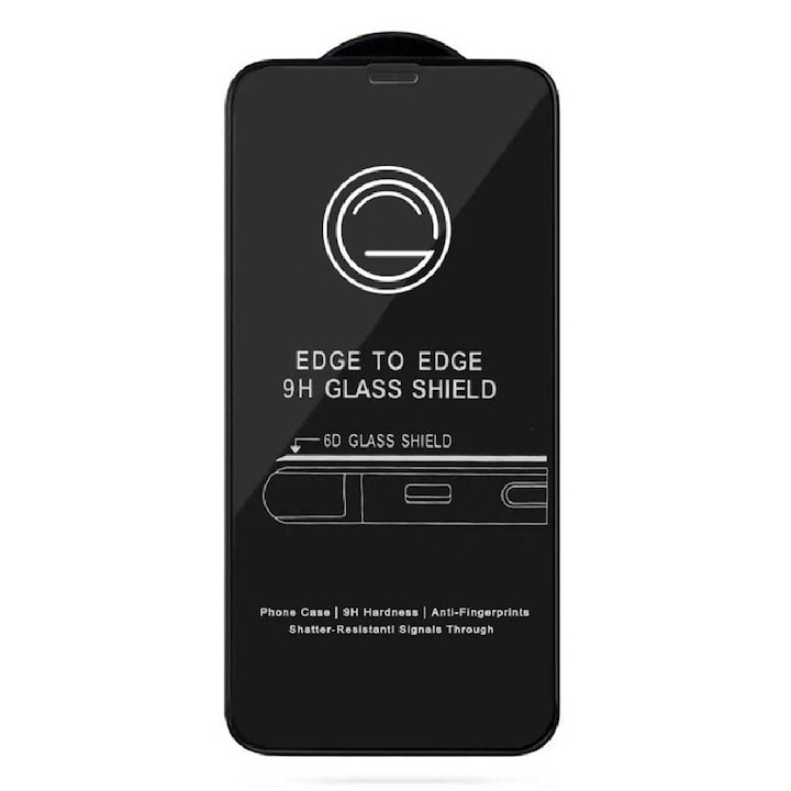 Стъклен протектор LBL 5D Slim за iPhone 12 Pro Max (6.7), Черен