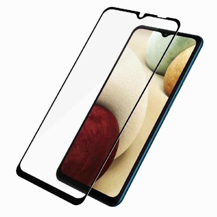 Стъклен протектор LBL 5D за Samsung A125F/ M127F Galaxy A12/ M12, Черен