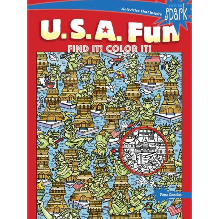 Spark U.S.A. Fun Find It! Color It! de Diana Zourelias