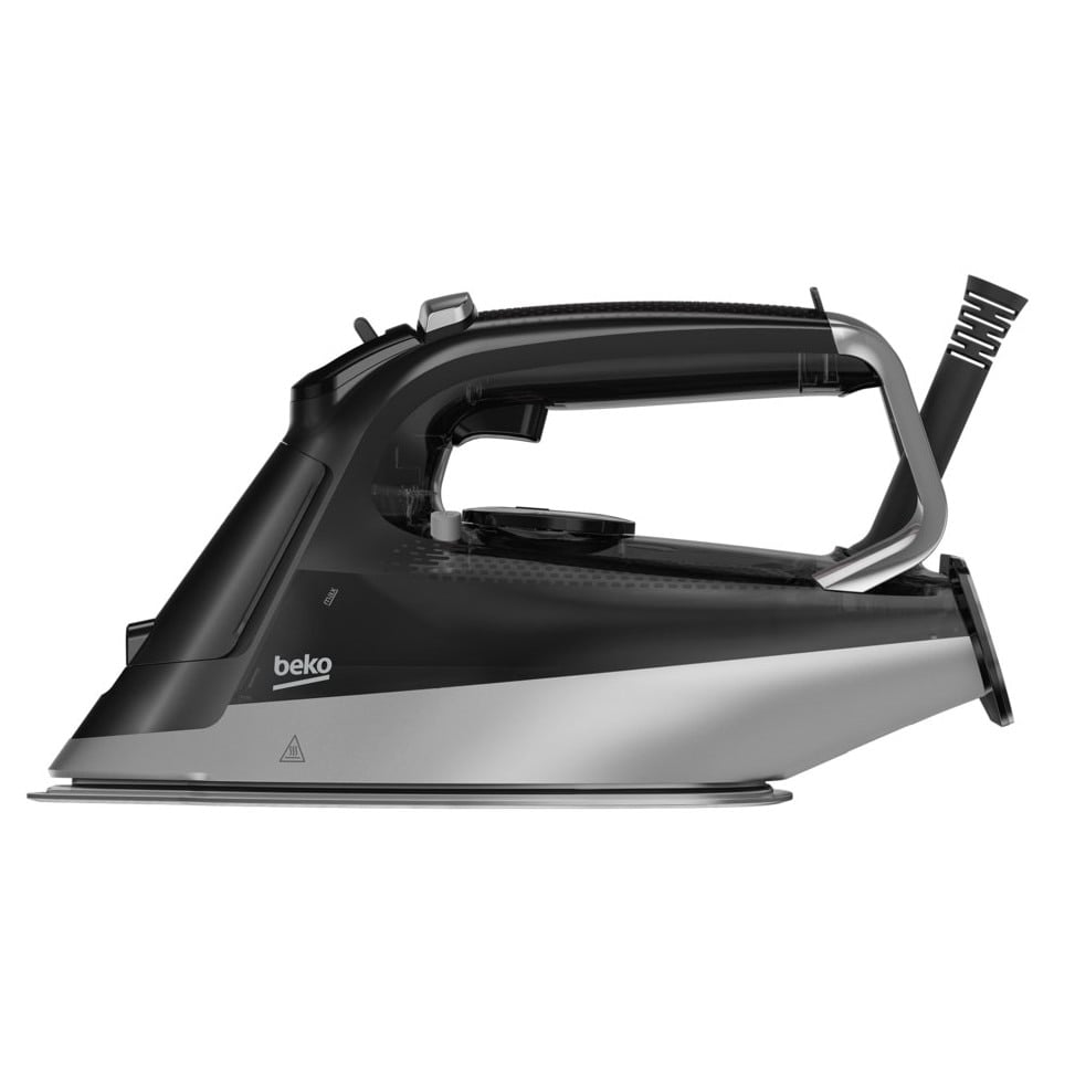Fier de Calcat BEKO SIM5124A, 2600W, 230g/min, 350ml, talpa Soft Glide, Negru-Argintiu