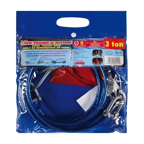 Franghie remorcare din otel, 3 tone, Lampa