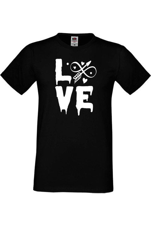 Férfi póló Valentin-nap február 14. Szerelem nap Ajándék Barát Férj Férfi Szerelem 1, Fekete