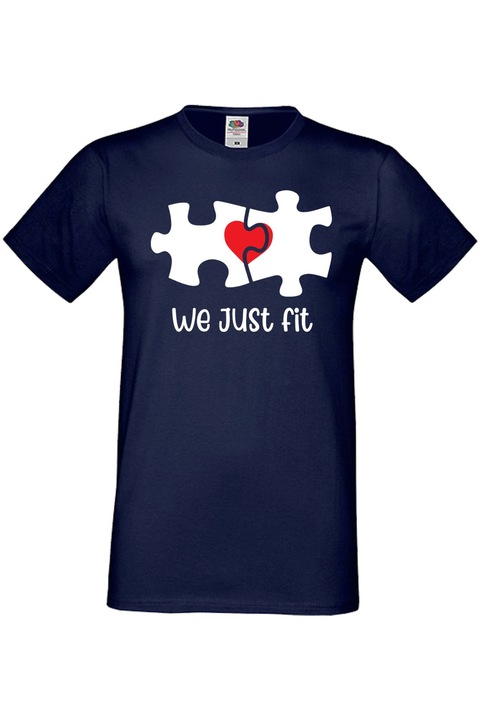 Férfi póló Valentin-nap február 14. Szerelem nap Ajándék Barát Férfi Férfi, akit csak illünk, Tengerészkék