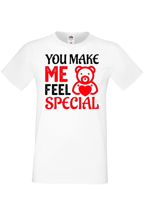 Férfi póló Valentin-nap február 14. Szerelem nap Ajándék Barát Férfi Férfi Különlegessé teszel 2, Fehér