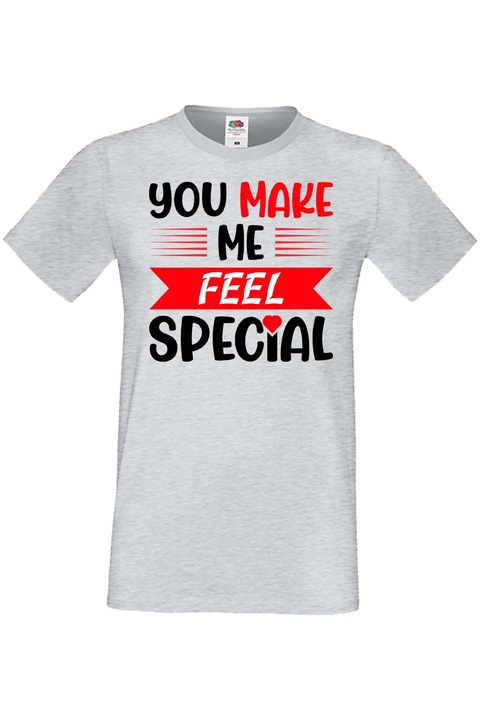 Férfi póló Valentin-nap február 14. Szerelem nap Ajándék Barát Férfi Férfi Különlegessé teszel 1, Szürke