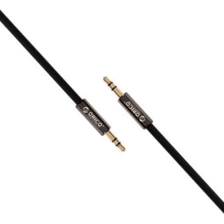 Orico XMC-10 kábel, sztereó jack - sztereó jack, 3,5 mm, 1 m, fekete, AUX kábel
