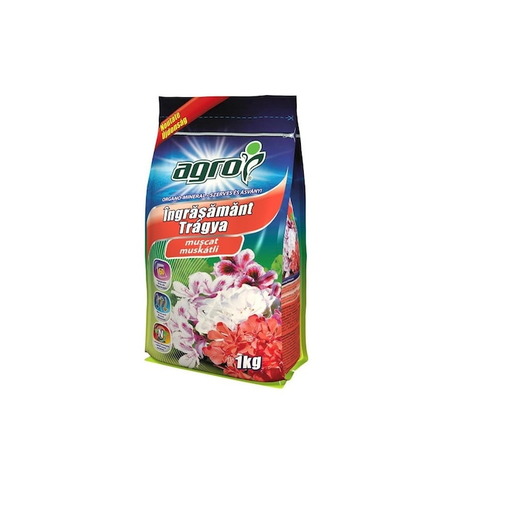 Ingrasamant pentru muscate Agro CS, granulat, componenta organica si minerala, 1 kg