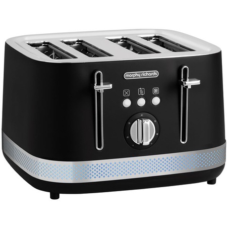 Тостер MORPHY RICHARDS Illumination 248020EERROM, 1800W, 4 филии, Черен ...