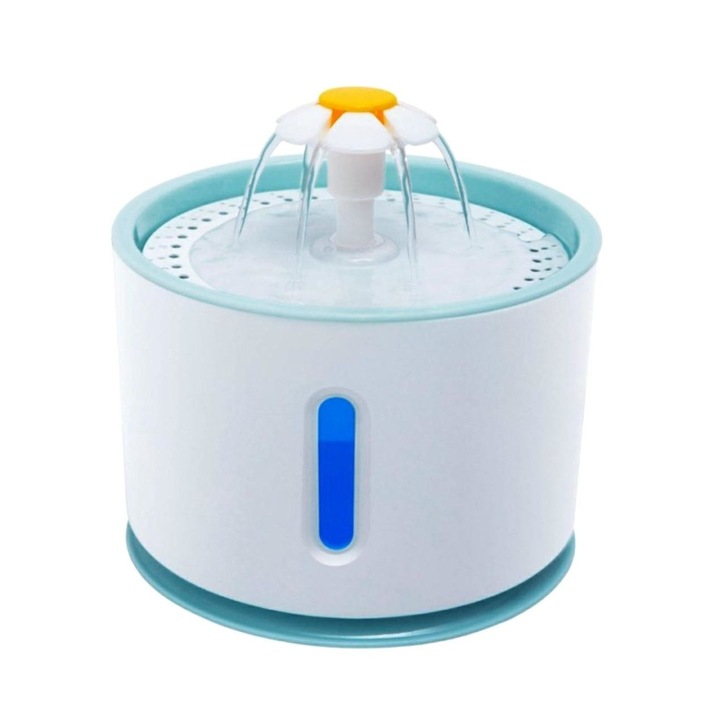 Adapator automat electric pentru caini si pisici model Fountain capacitate 2 4l alimentare 5V 1 5W