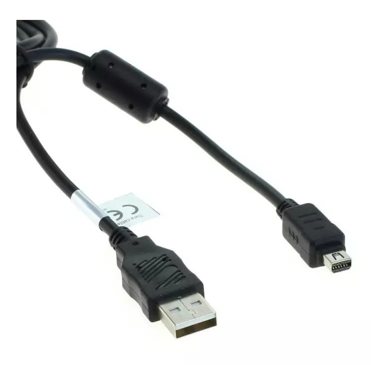 Accessorio Fotografia Vhbw Câble De Données USB Compatible Avec Olympus Stylus Série E, Série Cavo Sincronizzazione Olympus