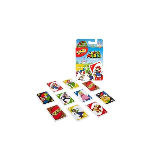 Joc de carti UNO Super Mario, 112 carti cu personajele din Super