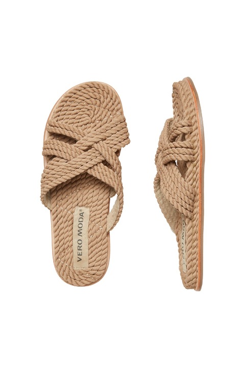 Sandale dama Vero Moda Dea, design incrucisat, natural, Natur