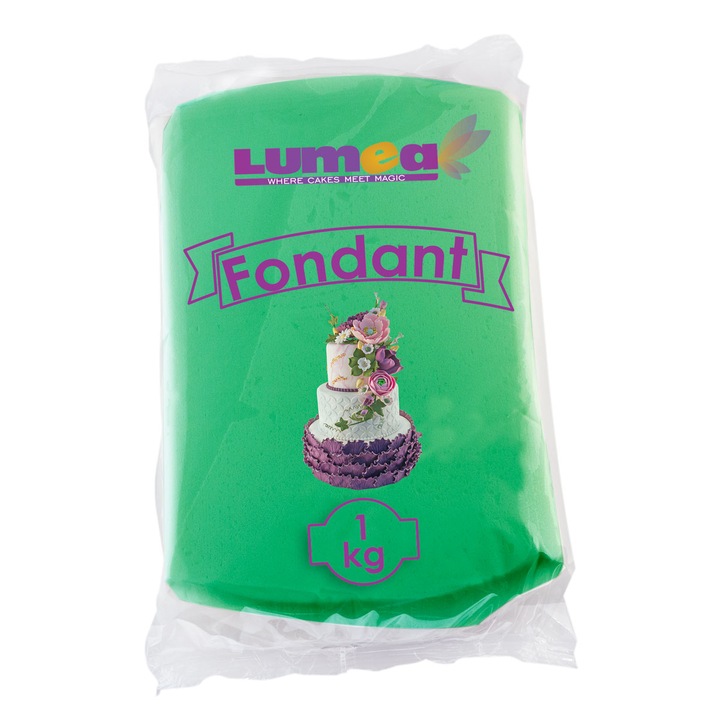 Lumea Sötétzöld fondant, 1 kg