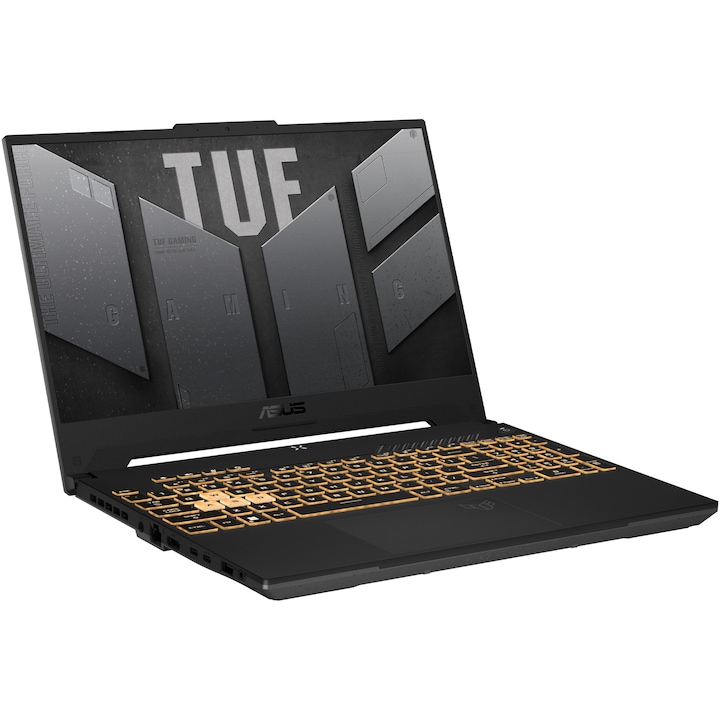 Лаптоп Gaming ASUS TUF F15 FX507ZC4, Intel® Core™ i5-12500H, 15.6'', Full HD, IPS, 144Hz, 16GB DDR4, 512GB SSD, NVIDIA® GeForce RTX™ 3050 4GB GDDR6, No OS, Jaeger Gray