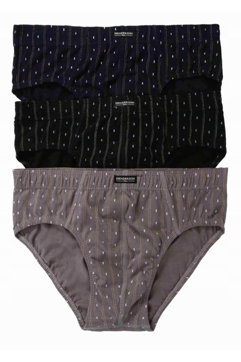 Henderson férfi fehérnemű készlet, pamut, többszínű, M, 3db