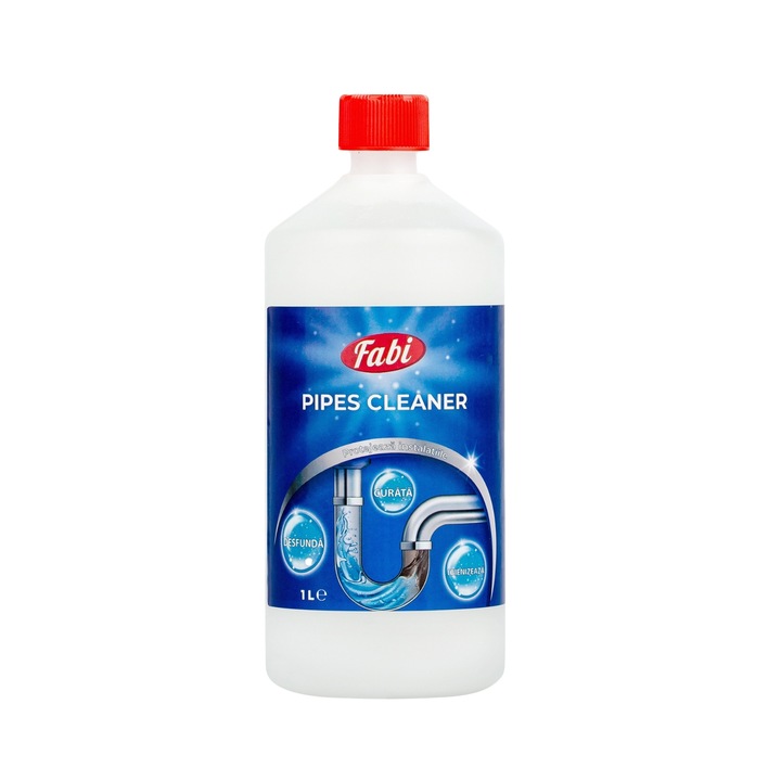 Detergent Pipes Cleaner, Fabi, 1L, elimina mirosurile neplacute din tevi