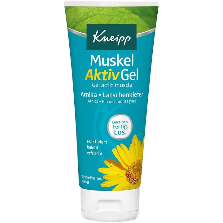 Gel Activ Muscular cu Arnica si Pin de munte, Kneipp, 200 ml