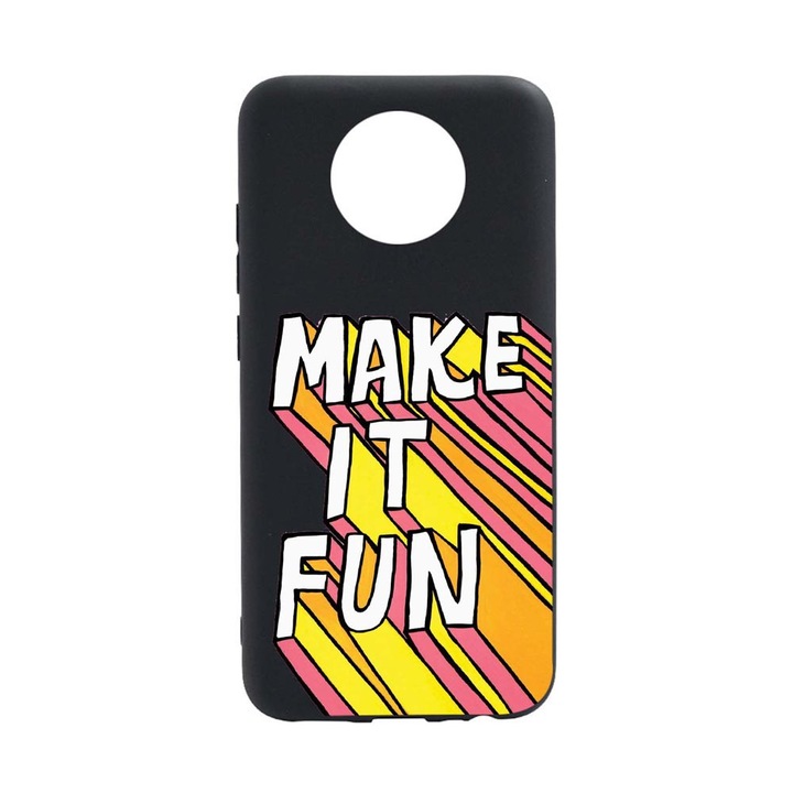 Husa Silicon Compatibila Cu Nokia C30, Make It Fun, rezistenta la uzura, B 494