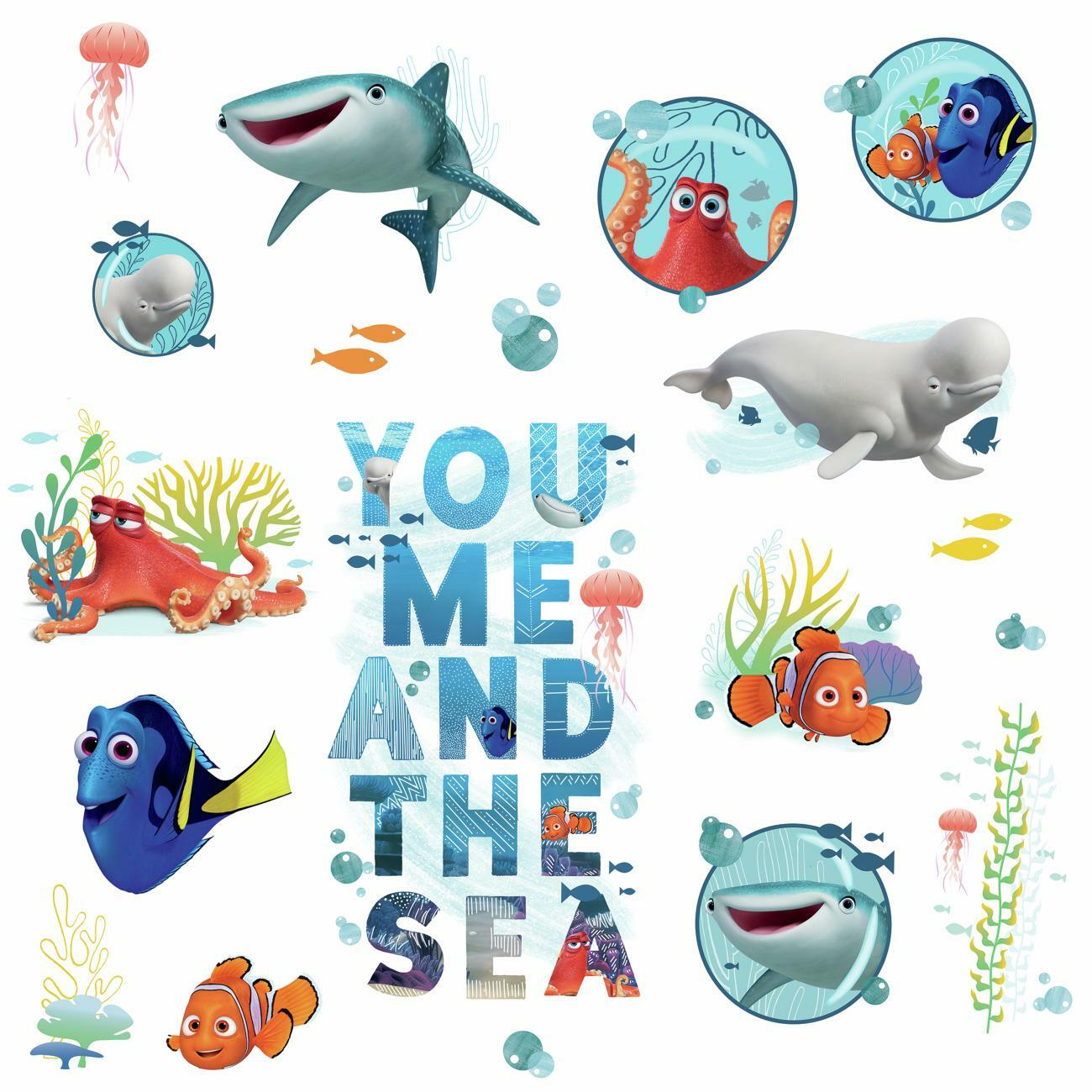 Sticker Prietenii - In cautarea lui DORY | 4 colite de 25,4 cm x 45,7 cm