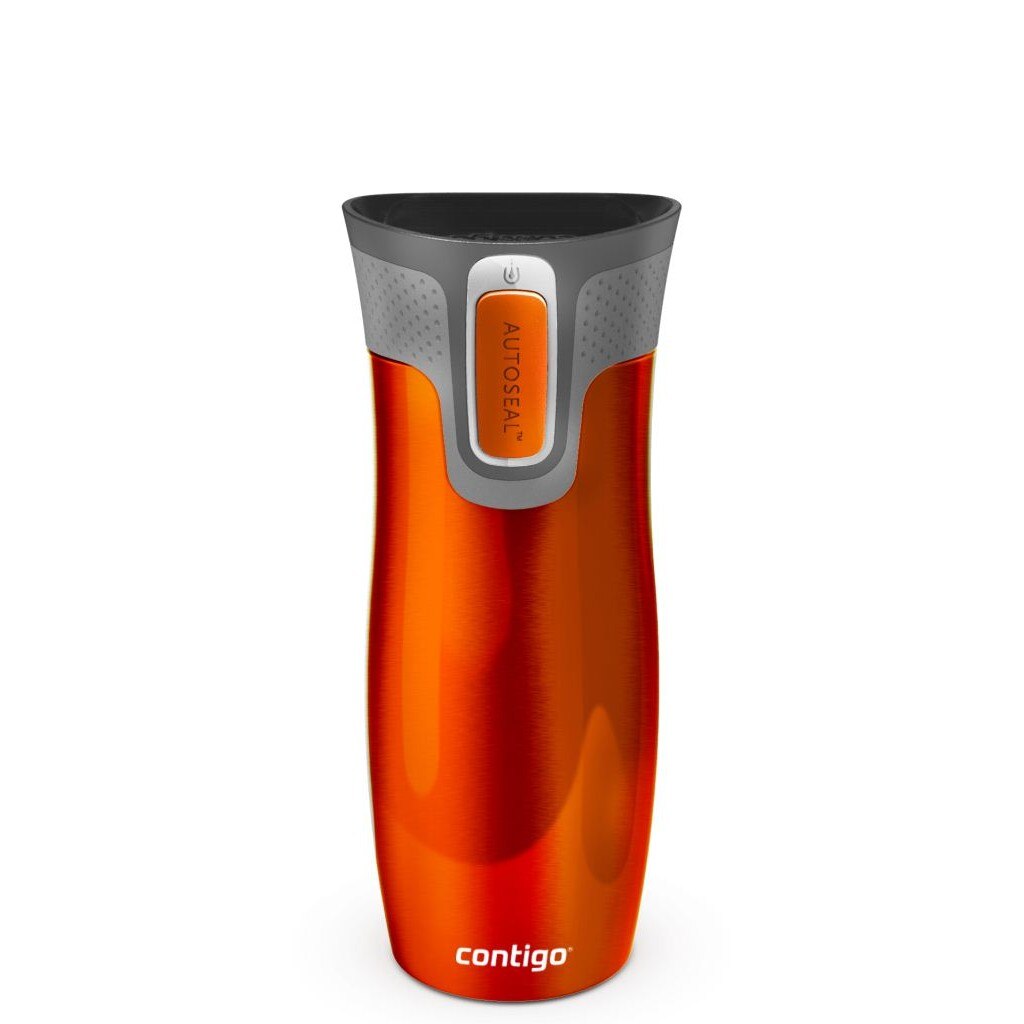 Cana Termos Inox cu Pereti Dubli Tangerine/Portocaliu - West Loop 470 ml, Contigo