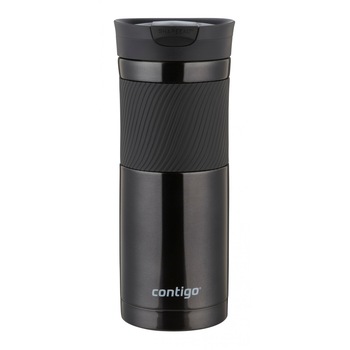 Cana Termos cu Pereti Dubli Otel Inoxidabil Black/Negru - Byron 590 ml, Contigo Cana Termos cu Pereti Dubli Otel Inoxidabil Black/Negru - Byron 590 ml, Contigo