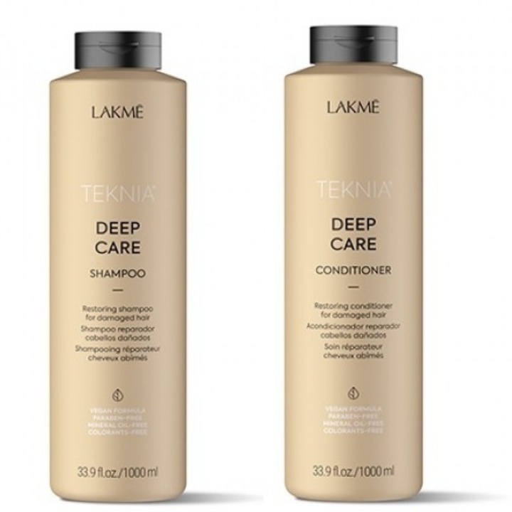 Lakme Repair Kit, Шампоан за дълбока грижа 1000 ml, Балсам 1000 ml