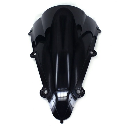 Parabrisas De Moto Negro Para Yamaha YZF-R1 2004-2006 - Doble Burbuja, Material PMMA, Fácil Instalación