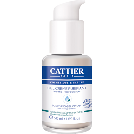 Gel crema hidratant si purificator Cattier, pentru ten gras sau acneic, 50 ml