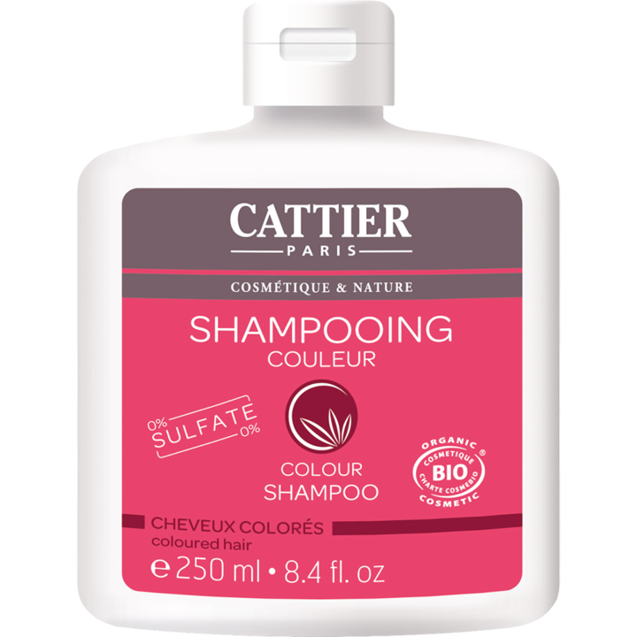 Sampon bio fara sulfati Cattier, pentru protectie culoare par vopsit, 250 ml