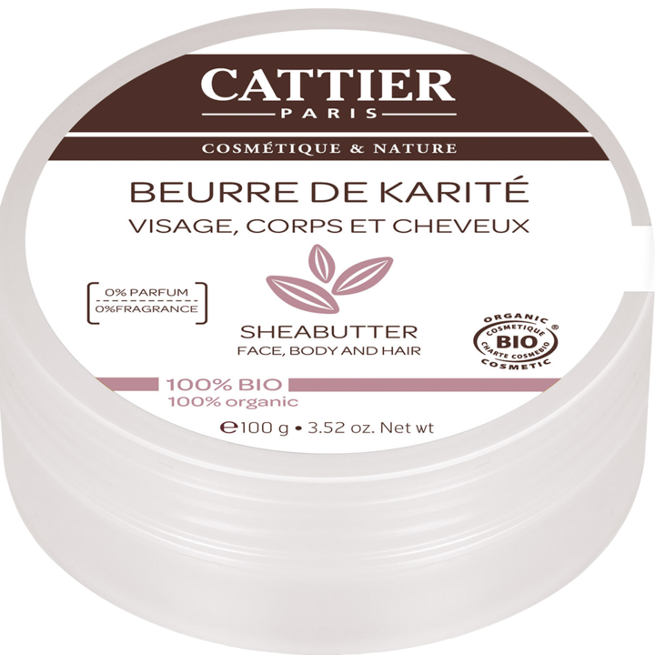 Cattier 100% bio shea vaj, az egész testre, 100 g