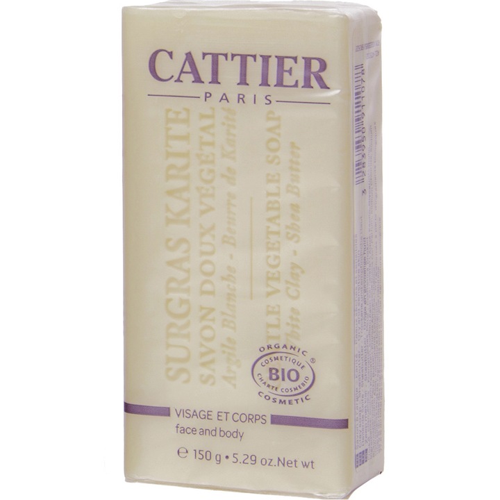 Сапун Cattier, С масло от ший, За суха и чувствителна кожа, 150 гр