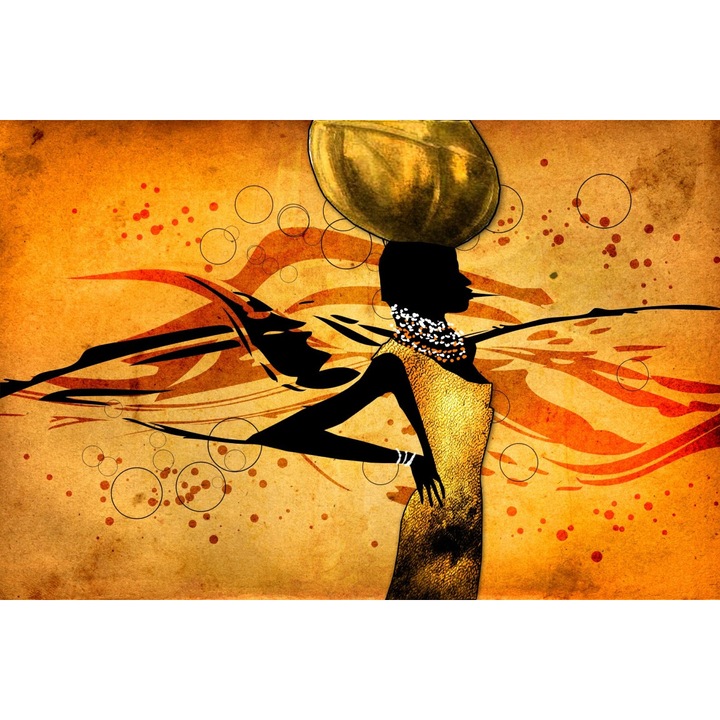 Tablou canvas Africa retro vintage arta46, 45 x 30 cm
