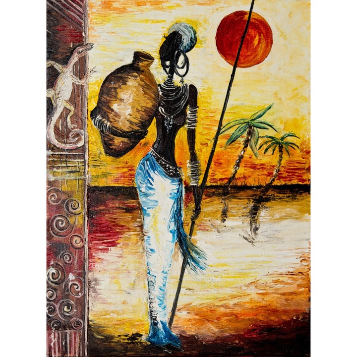 Картина на платно MEDIA, Африка, ретро, ​​реколта52, 60 x 90 cm