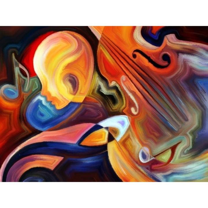 Printly, A zene előrehaladása, Vászonfestmény, 100 cm x 70 cm