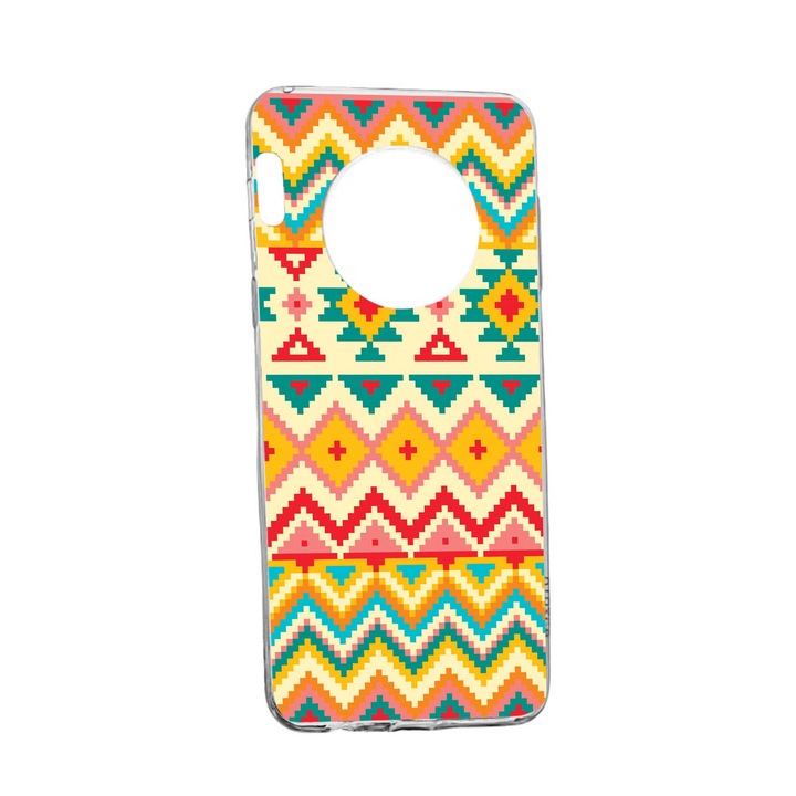 Husa Silicon, Compatibila Cu Honor Magic4 Pro, Aztec, rezistenta la uzura, Transparent TR 11